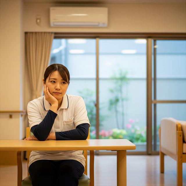 働き方に悩む介護職