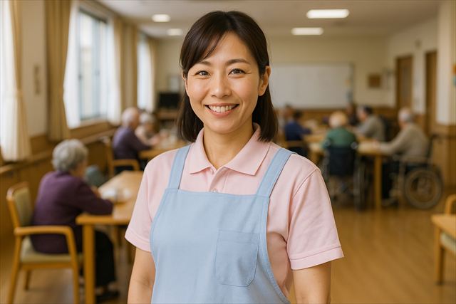 休み前の介護職